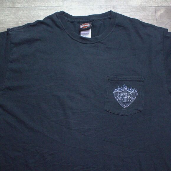 Y2k 06 Harley Davidson Motorcycle T-Shirt Mens Size L MORONEY'S NEWBURGH, NY - Picture 3 of 7